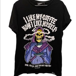 Killstar skeletor coffee tee